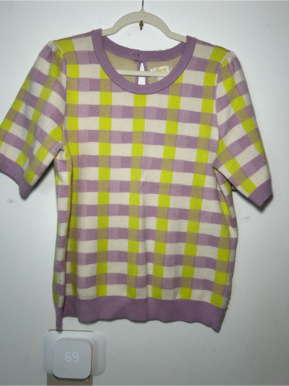 Maeve Harmon Jacquard Sweater Tee XL